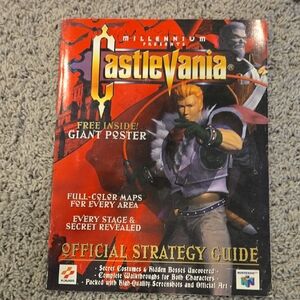 Nintendo Castlevania Strategy Guide — Red, Black, Gold